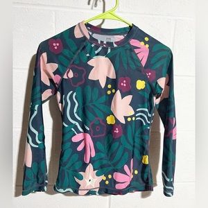 Tea Collection Swimwear Rash guard Top Only size 10